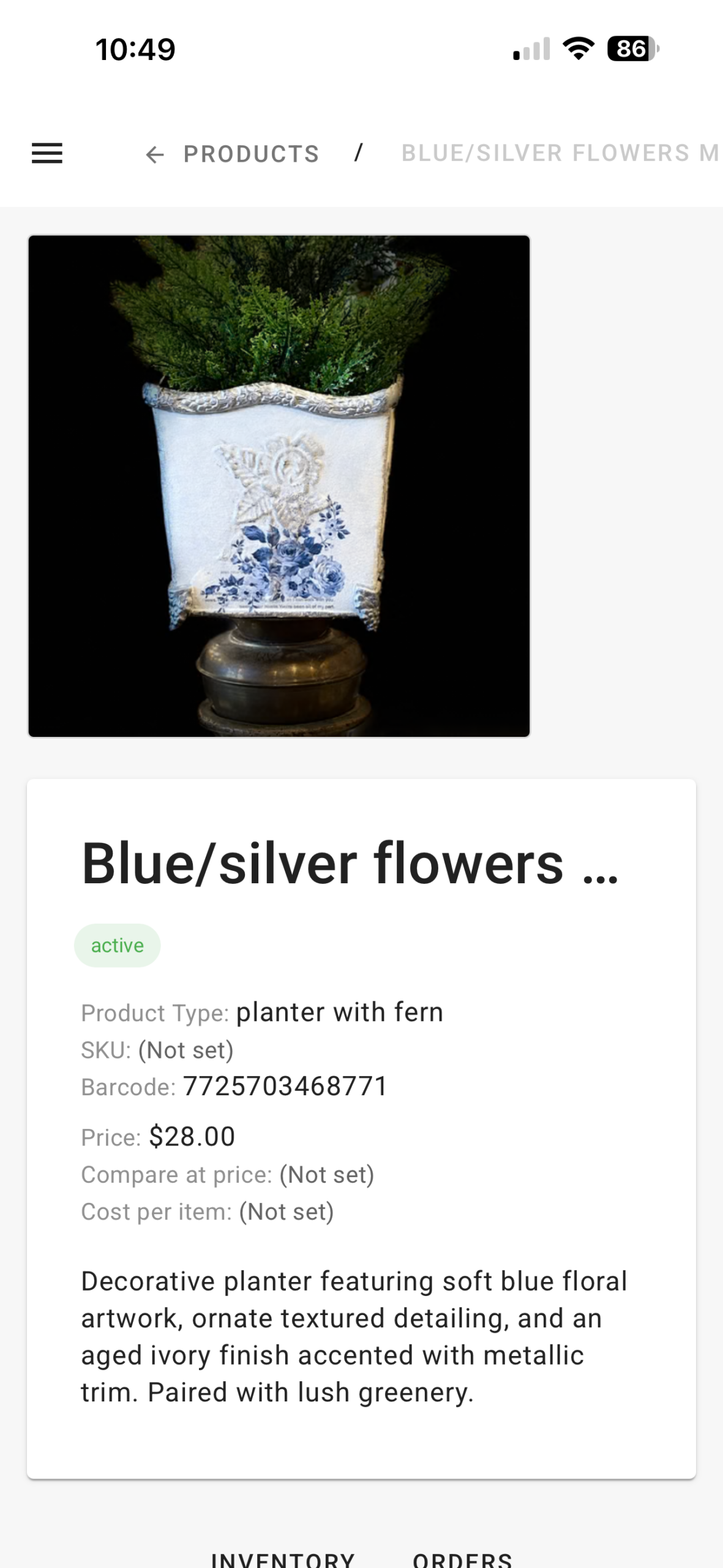 Pair of flameless taper candles with sage botanical artwork